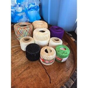 Mixed Lots Of 9 New & Partial Crochet Cotton 092433